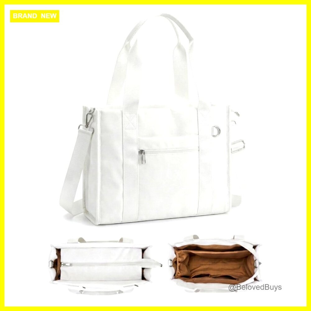 Lightweight Work Tote With Rfid Pocket, Laptop Sleeve, Luggage Strap